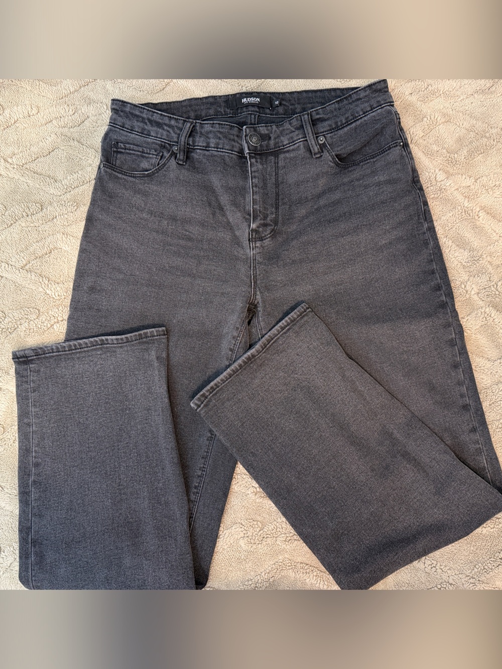 Hudson Jeans Women's Charcoal Straight Leg Denim